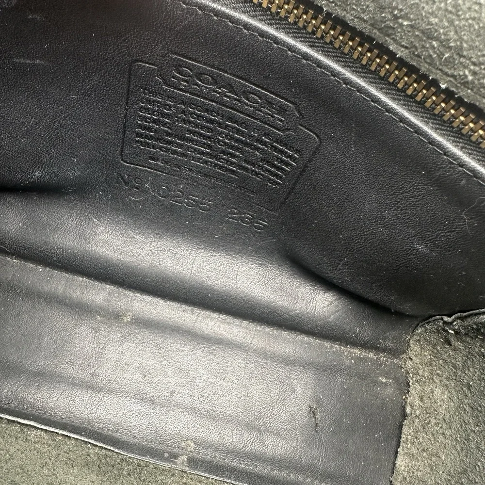 Vintage‎ Coach Devon Crossbody Bag Black Leather Handbag No 0255 235 - Picture 9 of 15